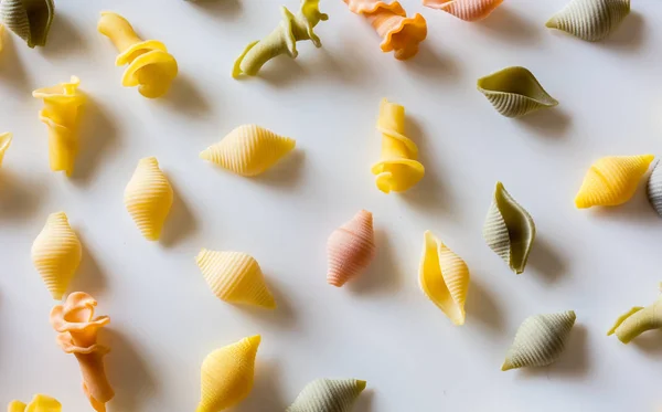 Typické italské conchiglie těstoviny — Stock fotografie