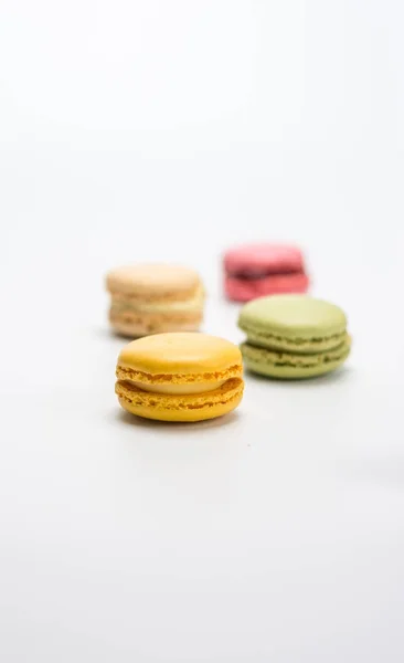 Several small macarons of different flavors — Stock Photo, Image