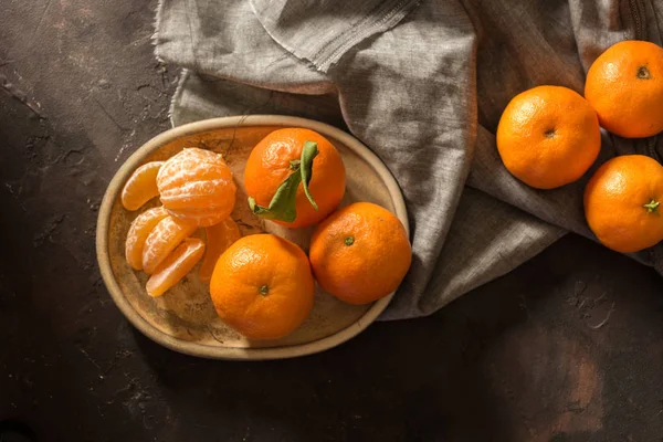 Small tangerines ecological — Stock Photo, Image