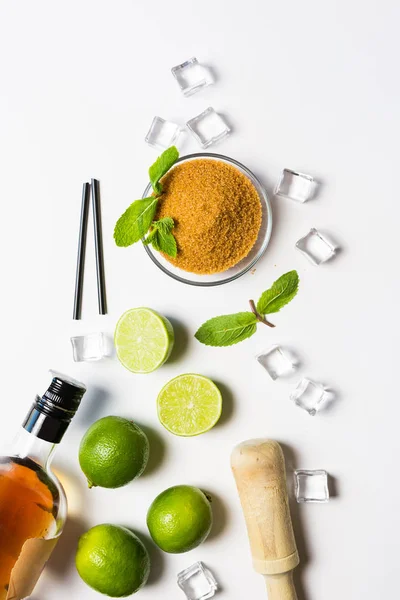 Ingredients for a mojito cocktail — Stock Photo, Image