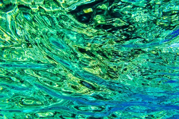 海洋表面水下观 免版税图库照片