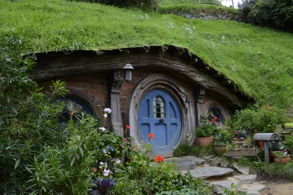 Set Películas Hobbiton Matamata Nueva Zelanda — Foto de Stock