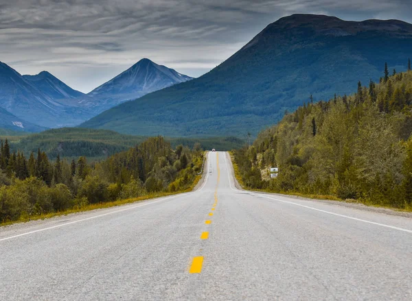 Alaska Highway Alaska Stany Zjednoczone Ameryki — Zdjęcie stockowe
