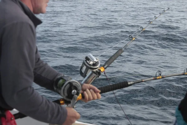 Balıkçılar ton balığı yakalamak için balıkçılık malzemeleri kullanıyor..