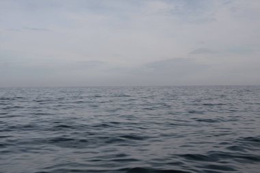 Denizci ufku tekneden görünüyor..