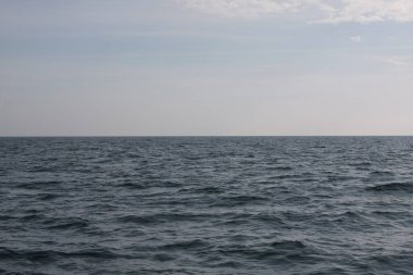 Denizci ufku tekneden görünüyor..