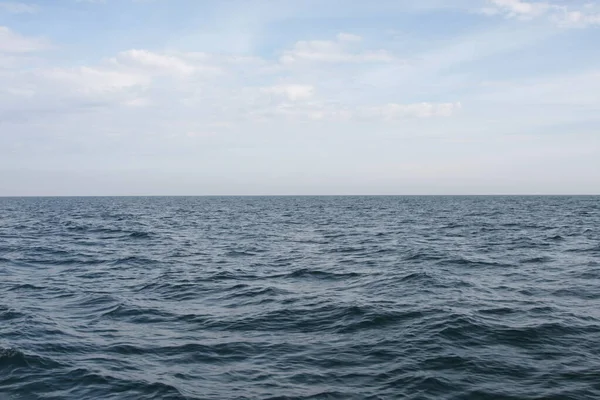 Horizonte Marinho Visto Barco — Fotografia de Stock