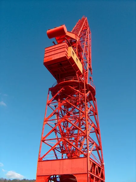 Bilbao denizcilik müzesinde stok ücreti için yaşlı Carola vinci.