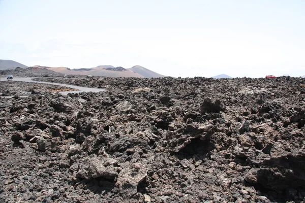 Vulkanisch Landschap Het Eiland Lanzarote — Stockfoto