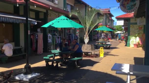 Hanalei Hawaii Usa Luglio 2019 Ching Young Village Centro Commerciale — Video Stock