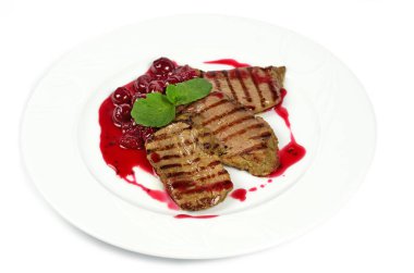 Kiraz soslu domuz eti biftek