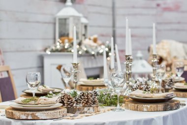 Noel arka plan boş bir levha ile. Yeni yıl tablo için dekorasyon.