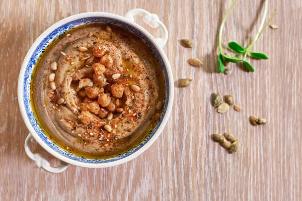 Mercimek humus kase ahşap tablo