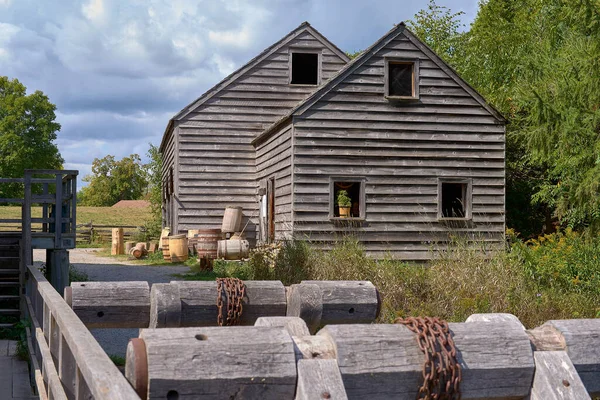 Museum Een Openlucht Erfgoed Toronto Upper Canada Village Oude Houten — Stockfoto