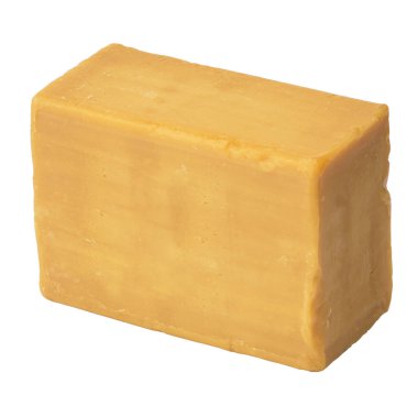 Çamaşır deterjanı, doğal sabun, beyaz arka planda izole edilmiş. Yakın plan. Stüdyo fotoğrafçılık.