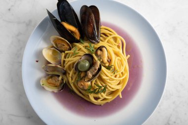 Klasik Scoglio Deniz Ürünleri Spagettisi.