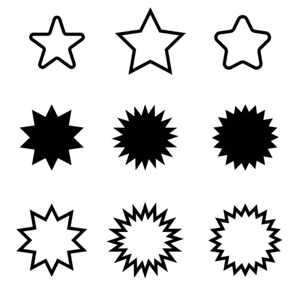 Estrellas Sparkles símbolo de signo — Vector de stock