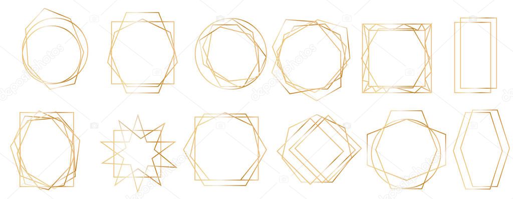 Golden geometric frames. 