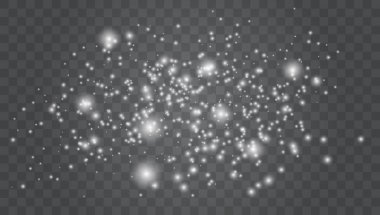 Altın parlayan ışıklar kümesi