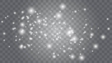 Altın parlayan ışıklar kümesi