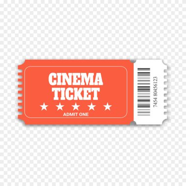 Sinema bileti. Vektör