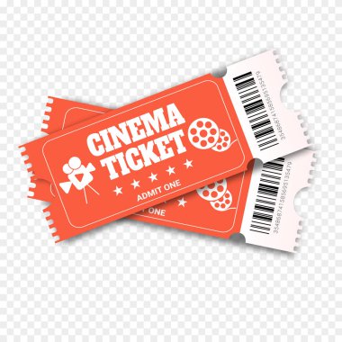 İki sinema vektör Bilet