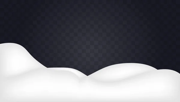 Snowdrifts en transparente . — Vector de stock