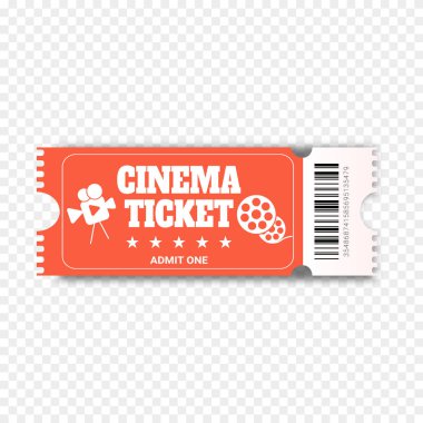 Sinema bileti. Vektör