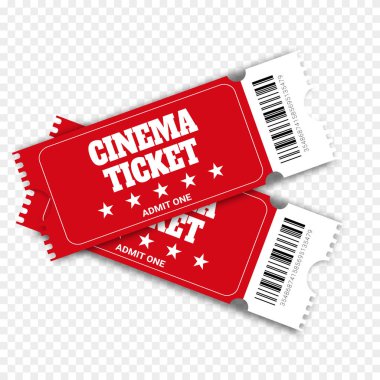 İki sinema vektör Bilet