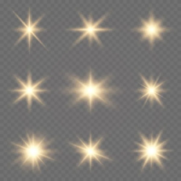 Efecto de luces brillantes — Vector de stock