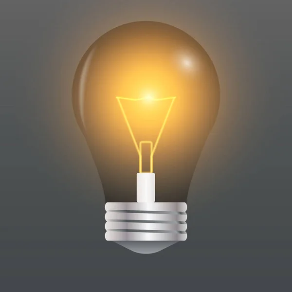 Light bulb realistic — Stock Vector