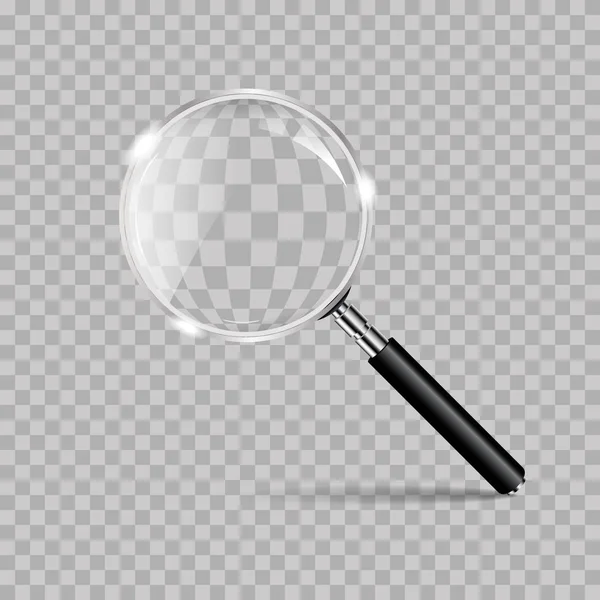 Magnifying glass realistic — Stock Vector