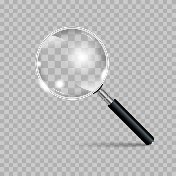 Magnifying glass realistic — Stock Vector