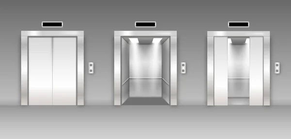 Modern passenger elevators — 스톡 벡터
