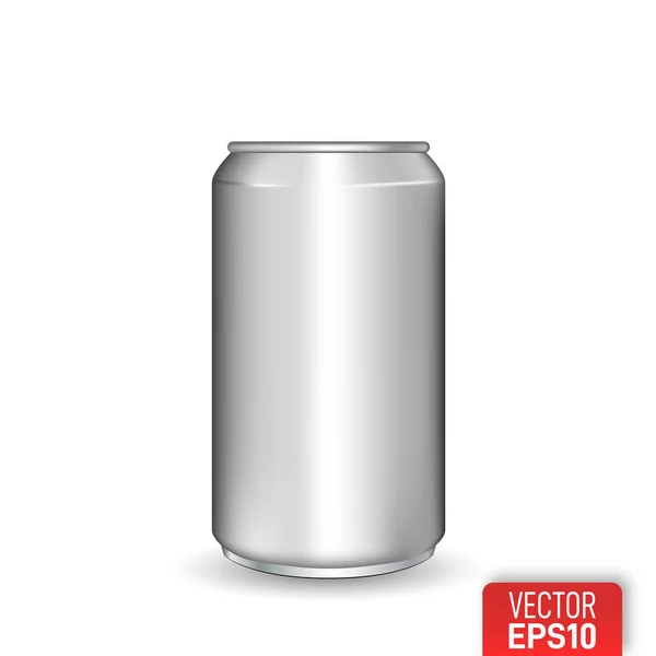 Realistic aluminium can — 스톡 벡터