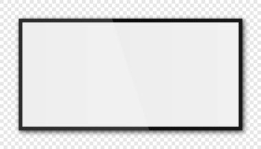 Gerçekçi siyah televizyon