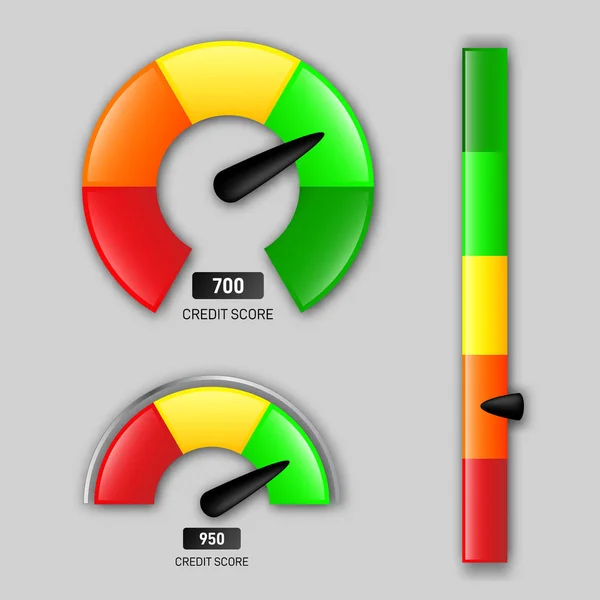 100,000 Credit score meter Vector Images Depositphotos