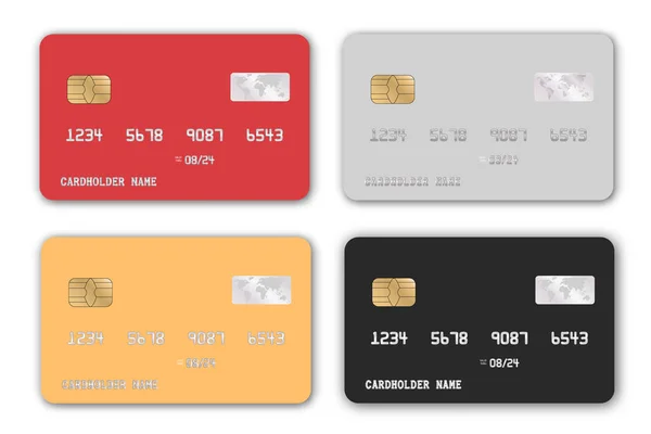 Реалістичний кредитні картки — стоковий вектор