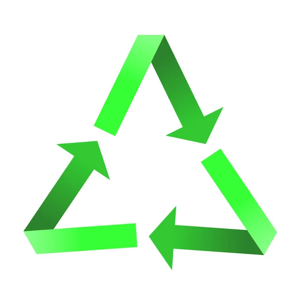 Pfeil-Symbol recyceln — Stockvektor