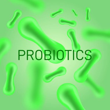 Probiotics Bacteria Vector clipart