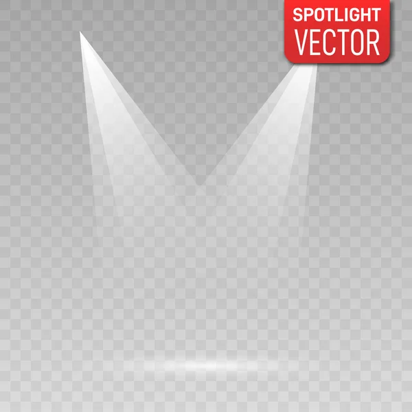 Scene illumination. Spotlight — Stock Vector