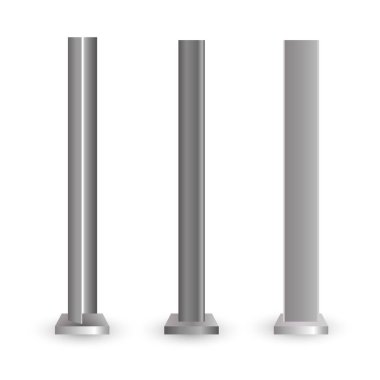 Metal sütun. Metal direk. 