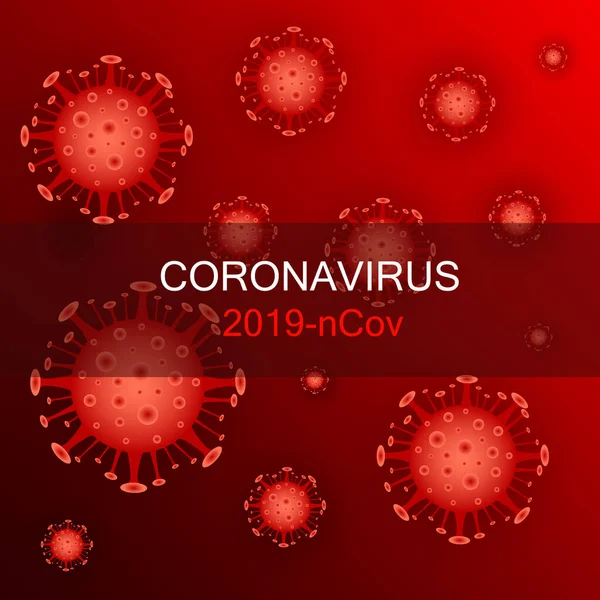 Koronavirová buňka, 2019-ncov. — Stockový vektor