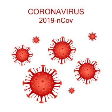 Koronavirüs vektör çizimi