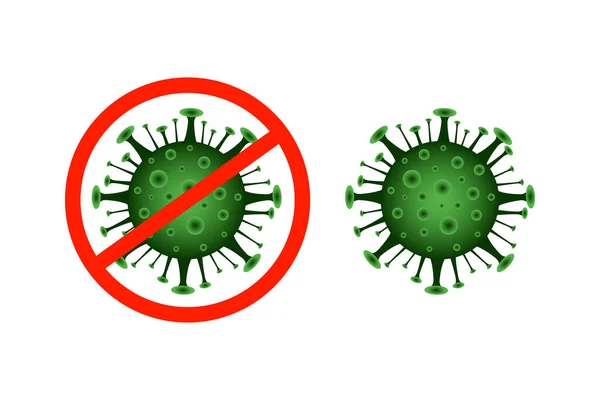 Say STOP to viruses — Stock Vector