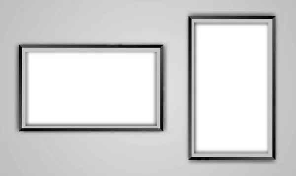 Realistic vector picture frame set — Stock Vector