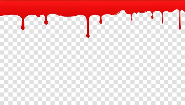 Blood on a transparent background. — Stock Vector