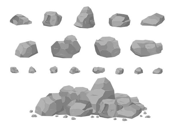 Collection pierre de roche. — Image vectorielle
