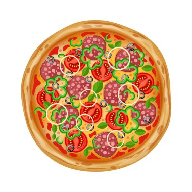 İtalyan pizzası fast food.