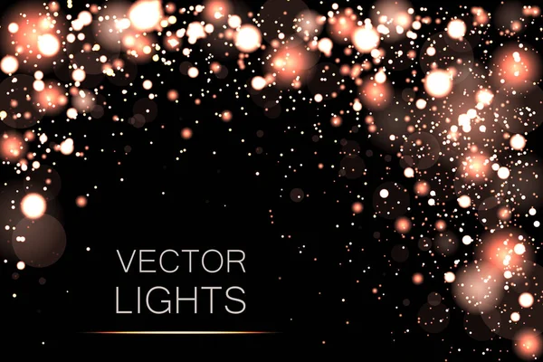 Bokeh glühen Lichter — Stockvektor